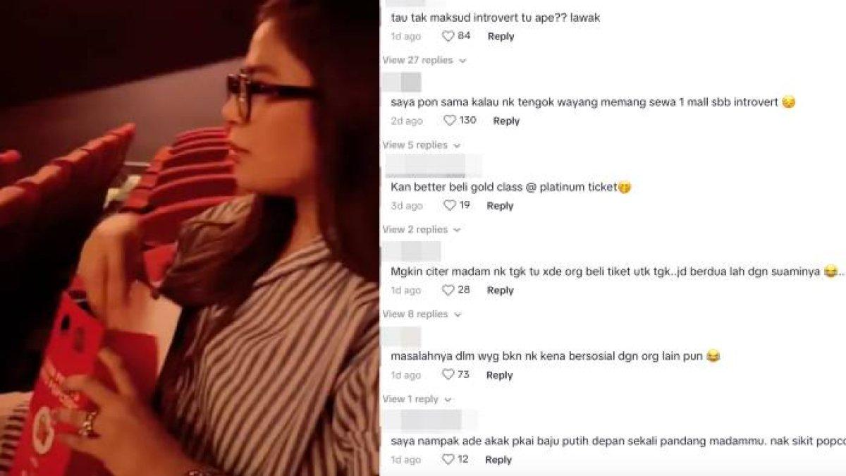 Wanita di Malaysia terlalu introvert hingga rela sewa satu gedung bioskop untuk nonton film