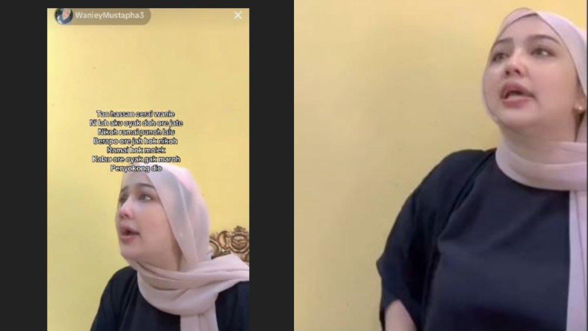 Wanita dicerai suami saat live TikTok. dd