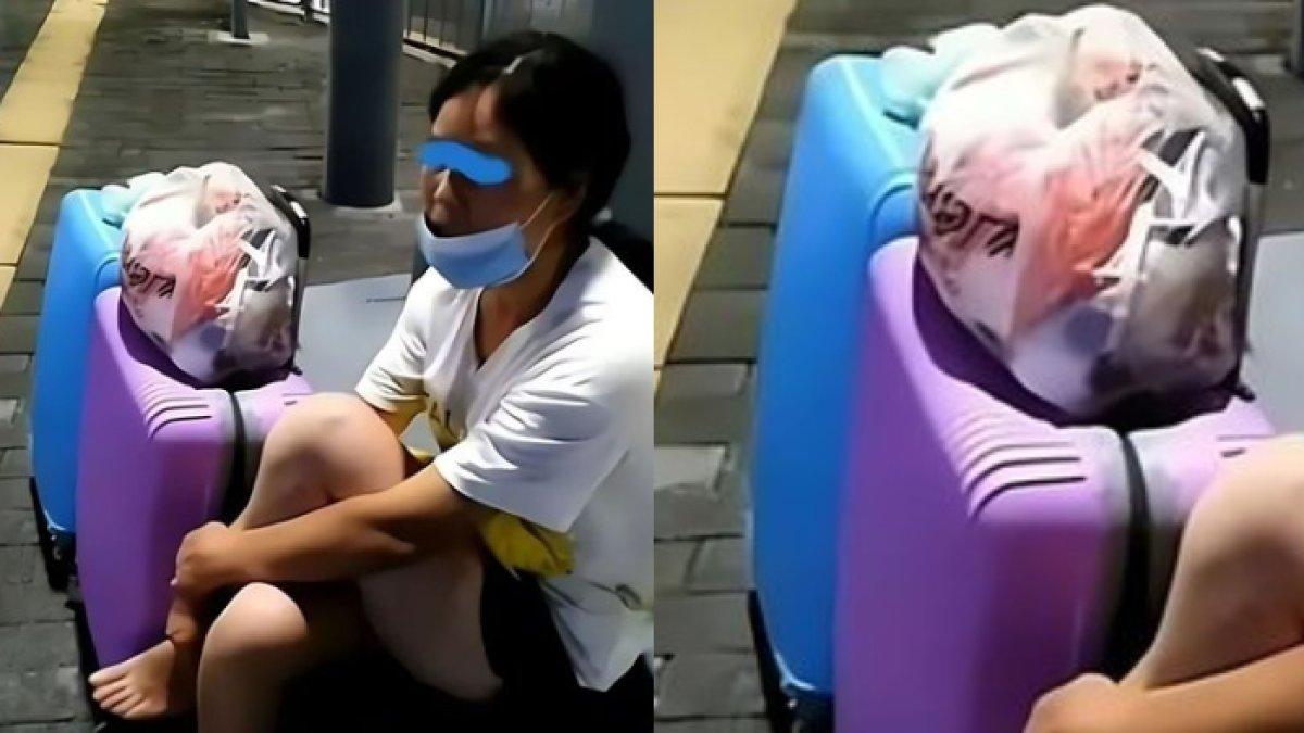 Wanita itu ternyata tidur di tempat parkir di Distrik Long Hoa, Kota Shenzhen, Provinsi Guangdong.