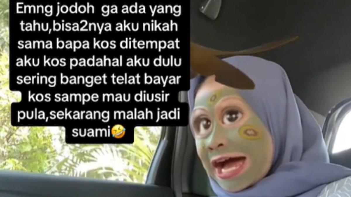 Wanita ini mengaku menikahi bapak kosnya.