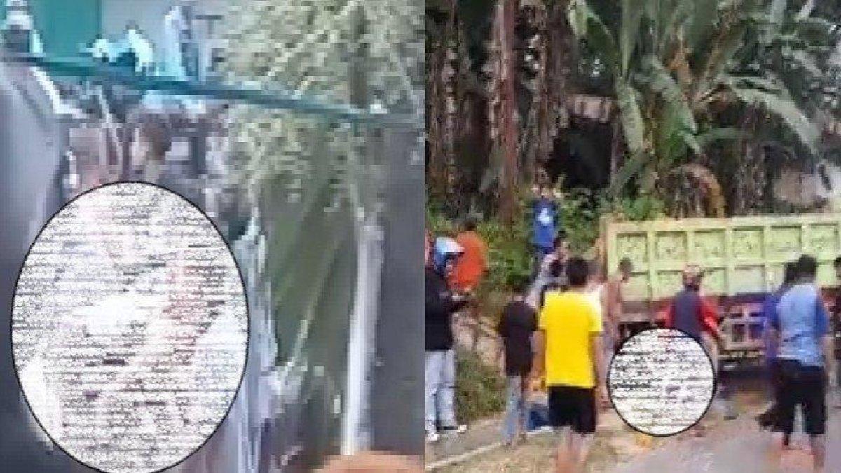 Warga di Kendari histeris liat truk lindas pengendara motor