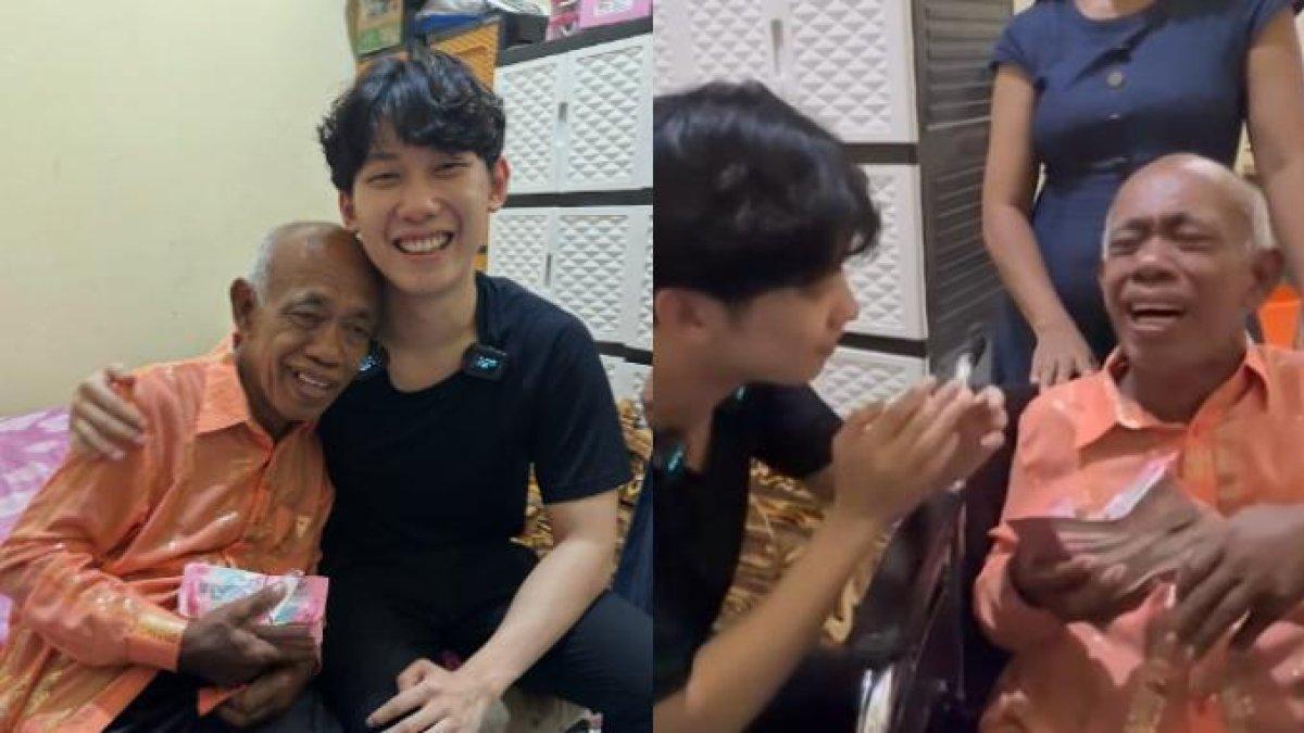 Willie Salim beri uang Rp50 juta untuk Pak Tarno. (Kolase Tribunnews/Instagram @willie27_)