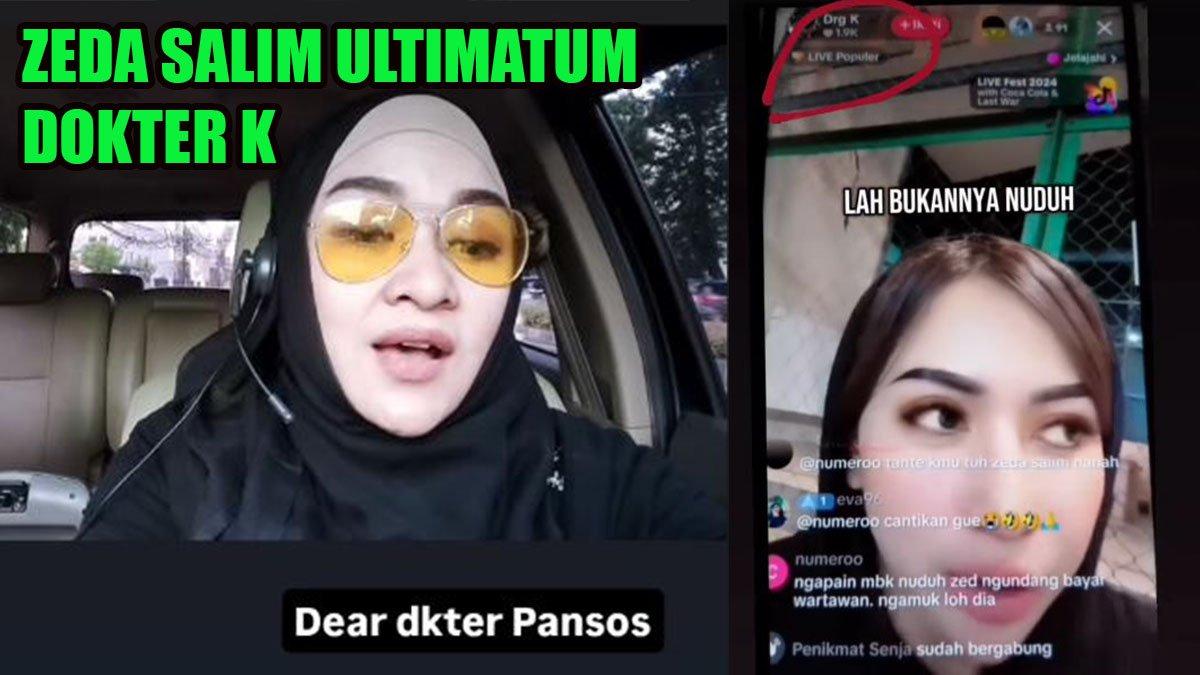 Zeda Salim marah-marah kepada dokter K, gara-gara merasa difitnah telah membayar wartawan.