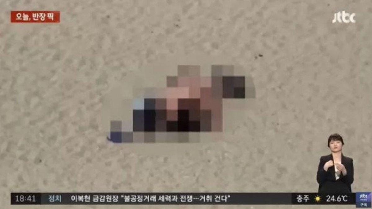 Adegan bersebadan di tengah pantai