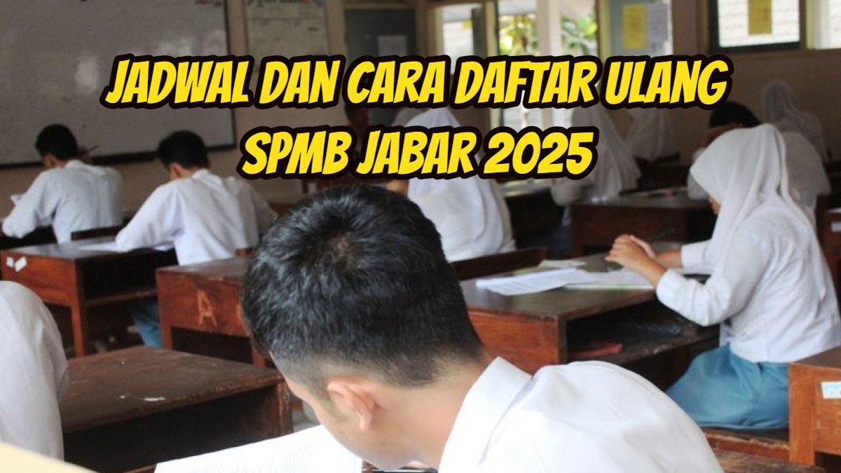 SPMB 2025 - Ilustrasi siswa SMA ujian. Inilah jadwal dan cara daftar ulang SPMB Jabar 2025, bisa Online secara dan Offline, catat dokumen yang wajib dibawa.
