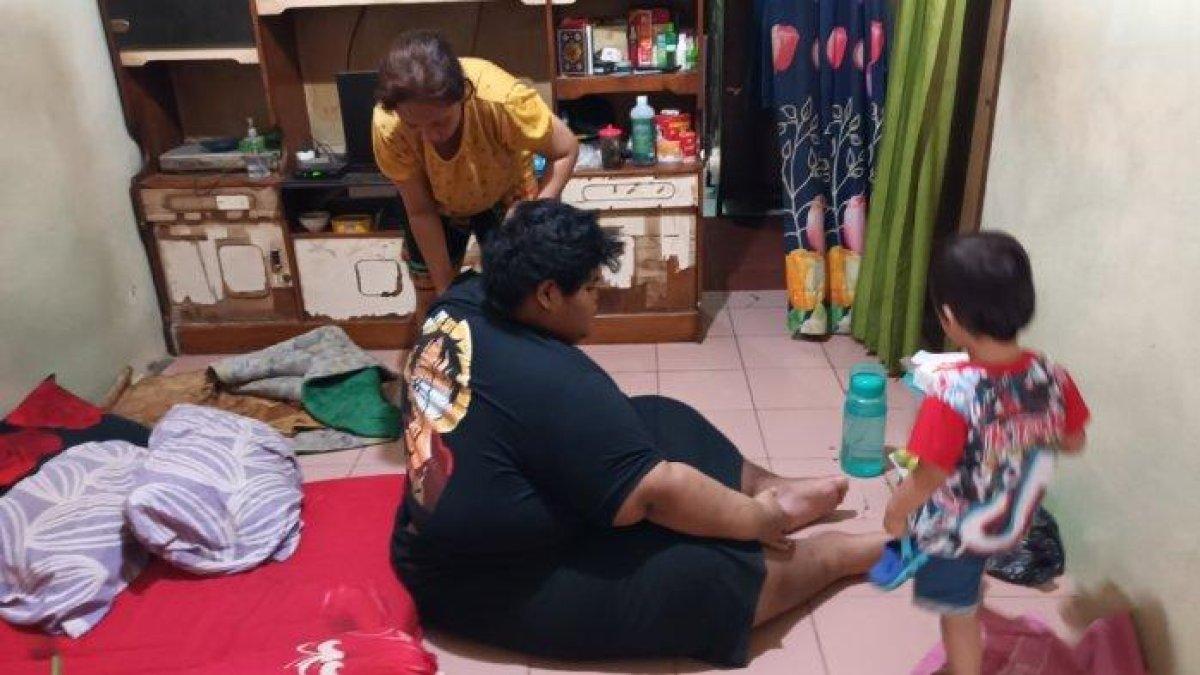 Ahmad Juwanto, remaja obesitas yang kini dirawat nenek di Cipayung, Jakarta, meminta bantuan pemerintah