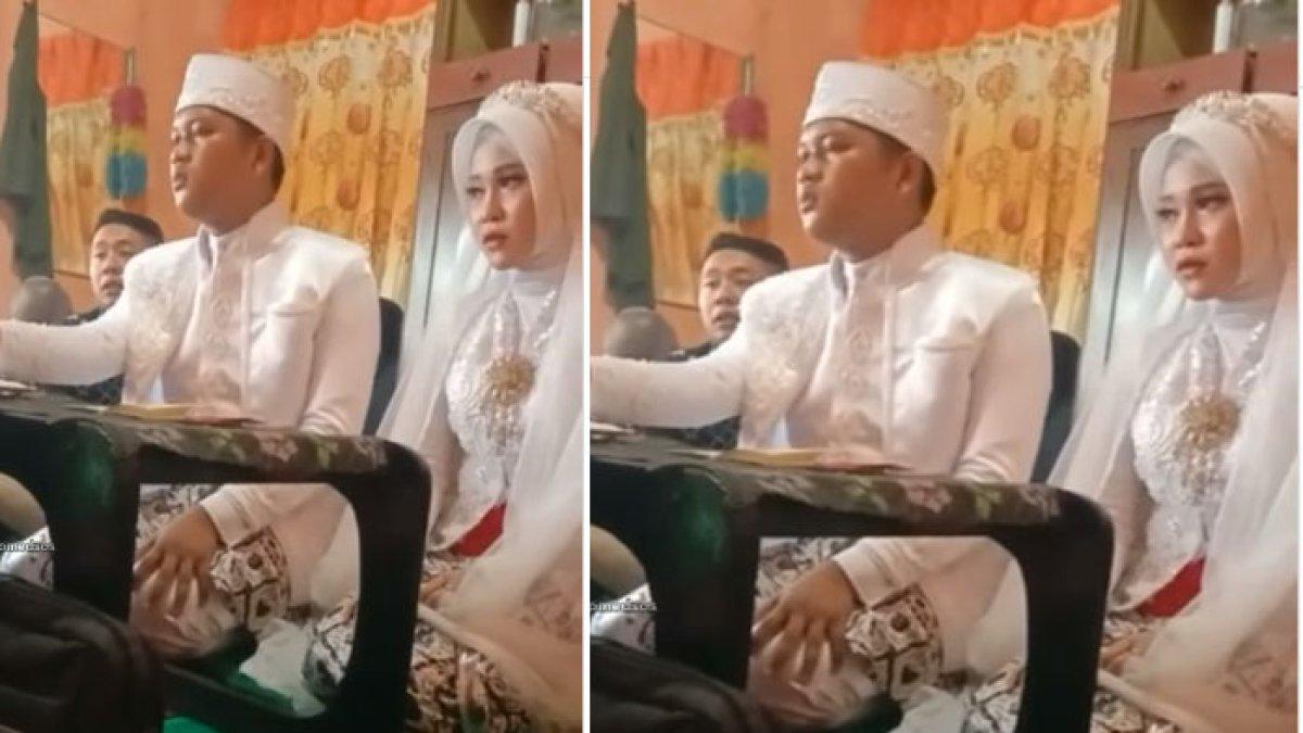 Akad nikah tegang jadi mencair gegara ulah pengantin pria