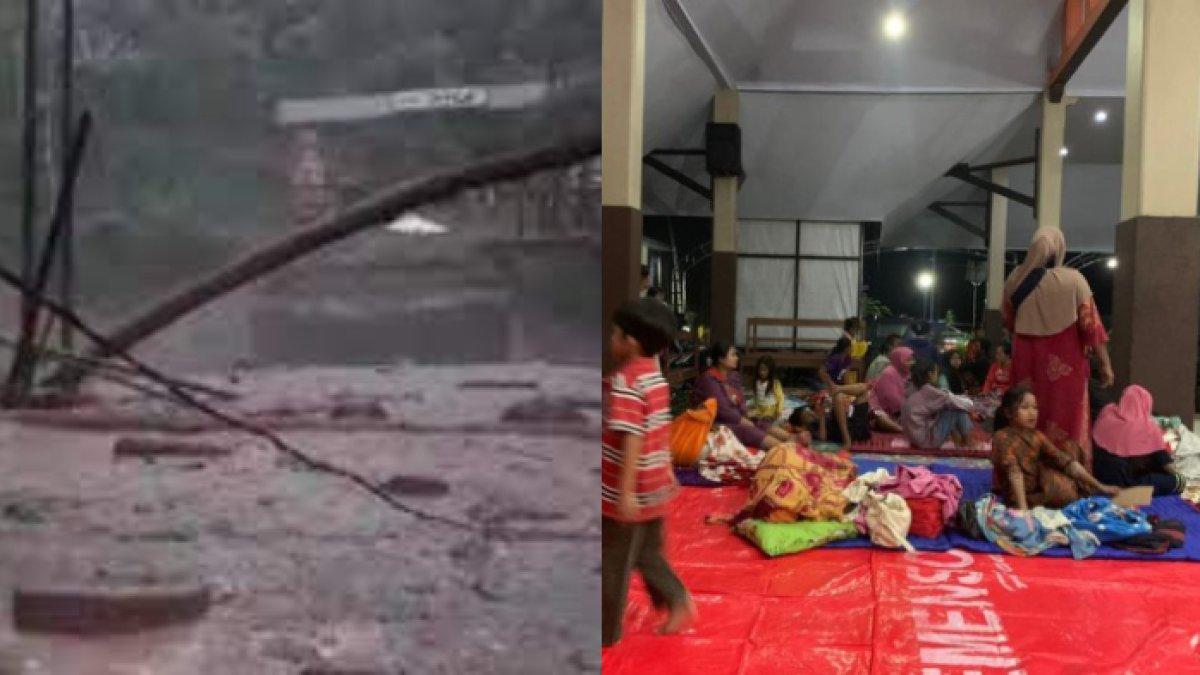 AKIBAT banjir lahar semeru, ratusan warga mengungsi di 12 titik