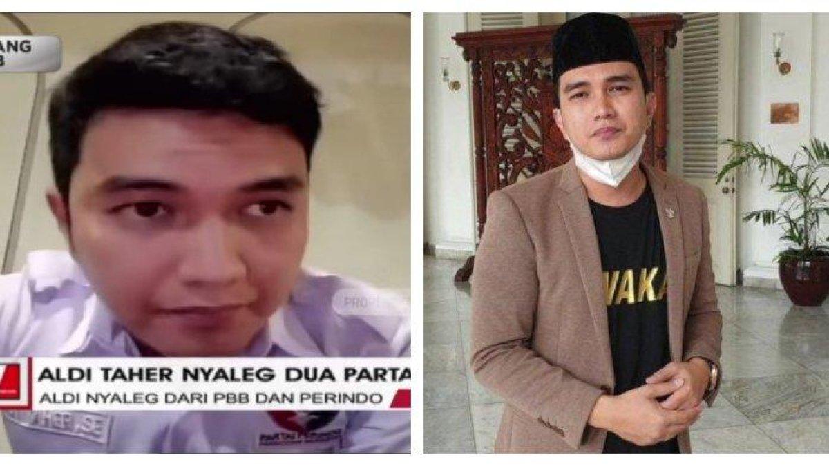 Aldi Taher saat diwawancarai pembawa berita di salah satu stasiun TV swasta pada Kamis (25/5/2023).