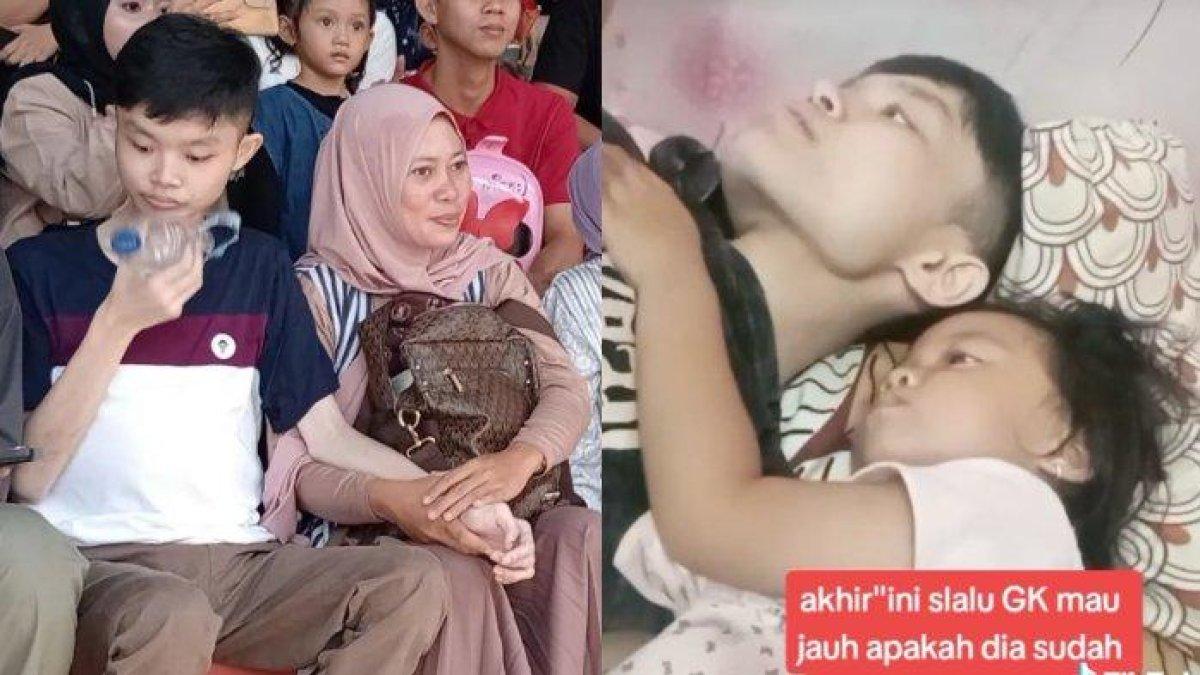 Anak bungsu mantan TKI Taiwan, Siti Aisah, menunjukan gelagat tak biasa jelang kepulangan anak disabilitas.