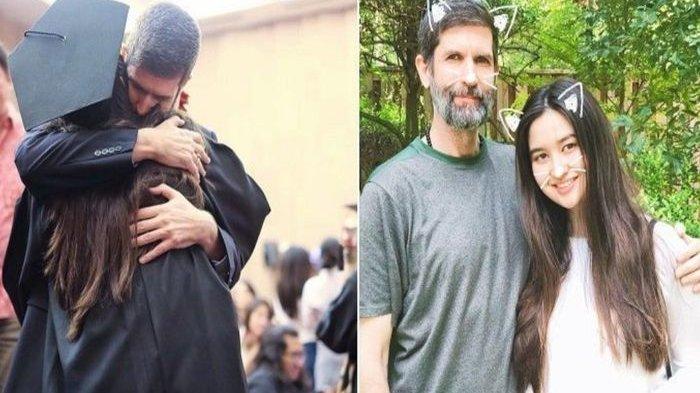 Andrew Dougherty mantan suami Titi DJ temani Stephanie Poetri wisuda