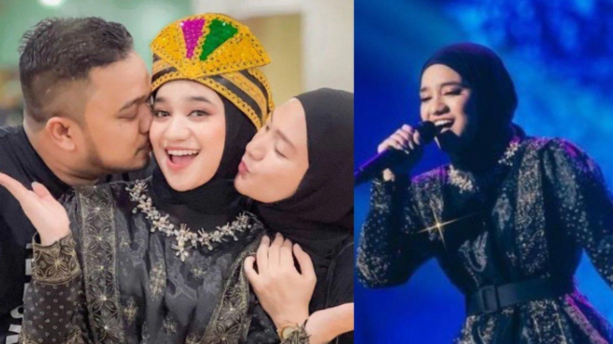 Nabila Taqiyyah saat ditemani ayah ibunya