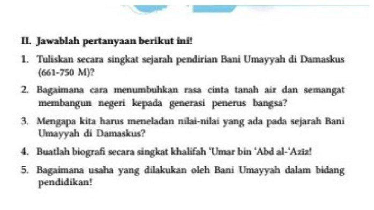 Soal buku PAI kelas 7 halaman 121 Kurikulum Merdeka.