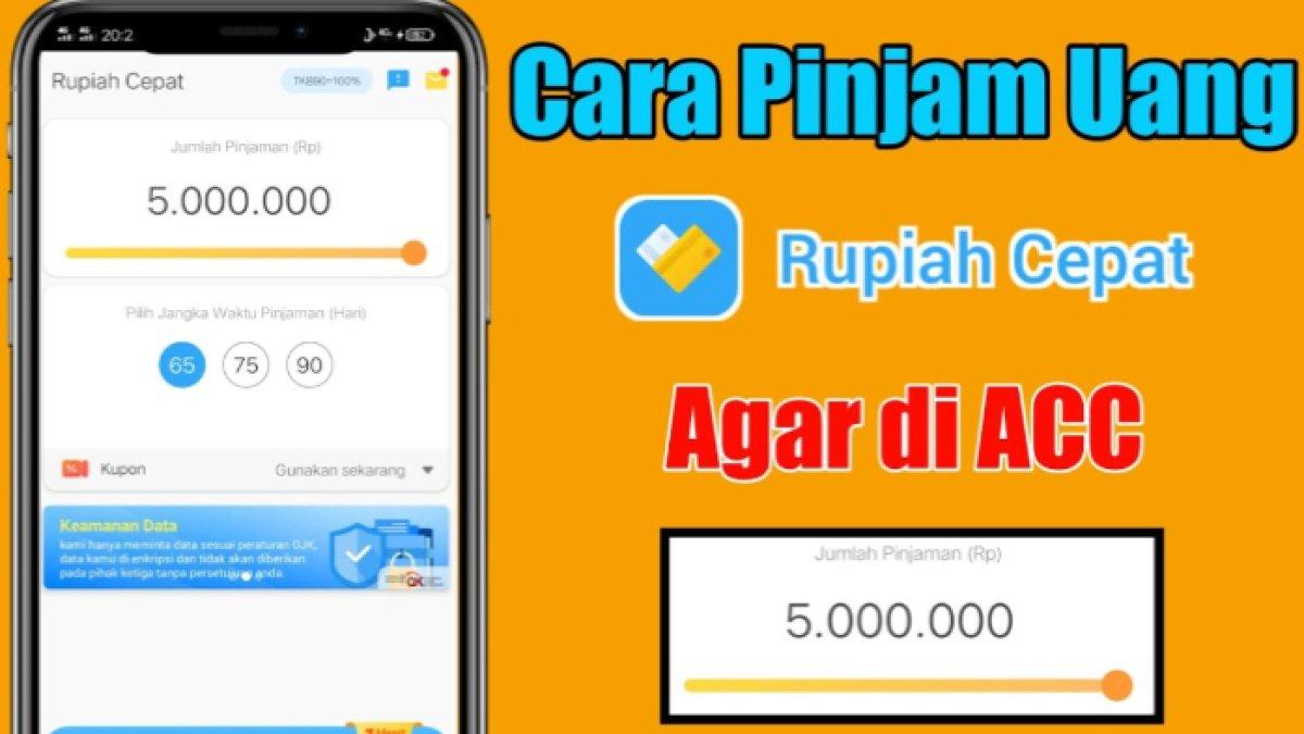 Berikut cara mudah mengajukan pinjaman secara online via Aplikasi Rupiah Cepat, lima menit auto cair.
