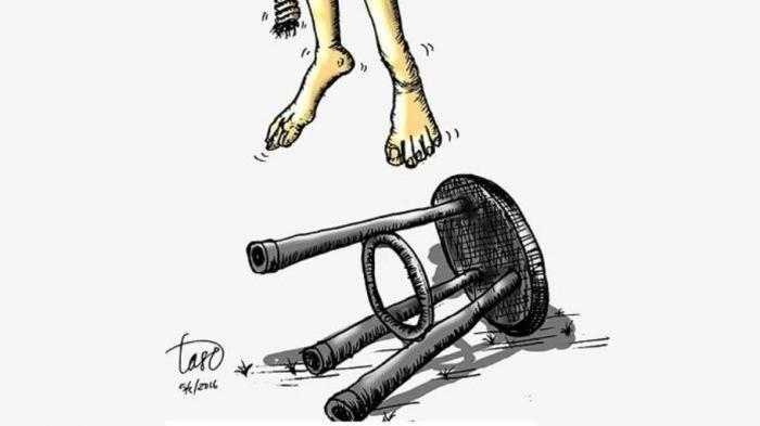 Ilustrasi gantung diri