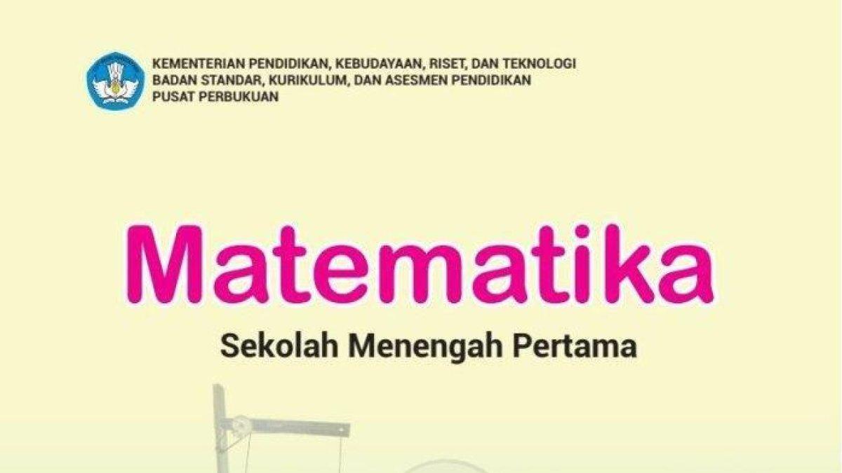 Cover buku Matematika kelas 8 SMP Kurikulum Merdeka.