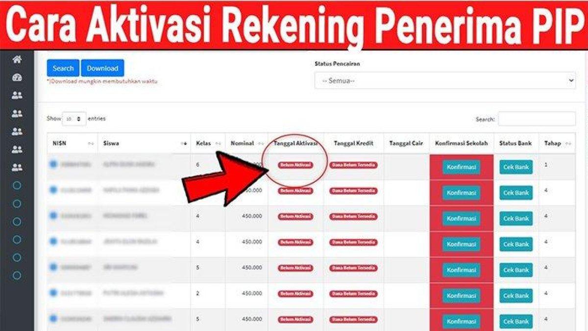 Cara aktivasi rekening Bansos PIP Kemendikbudristek 2023.