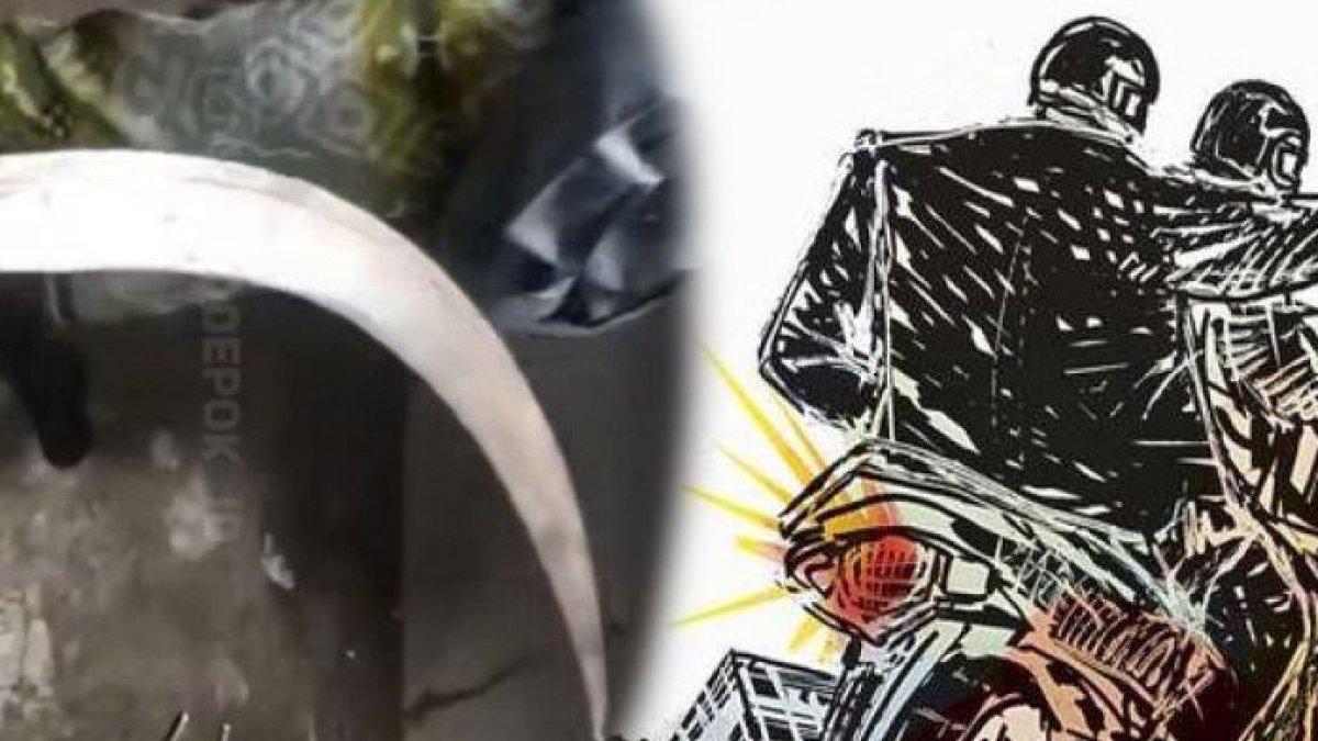Celurit yang berhasil diambil oleh Fahrurozi, pemilik warung di Depok, saat diserang Begal.