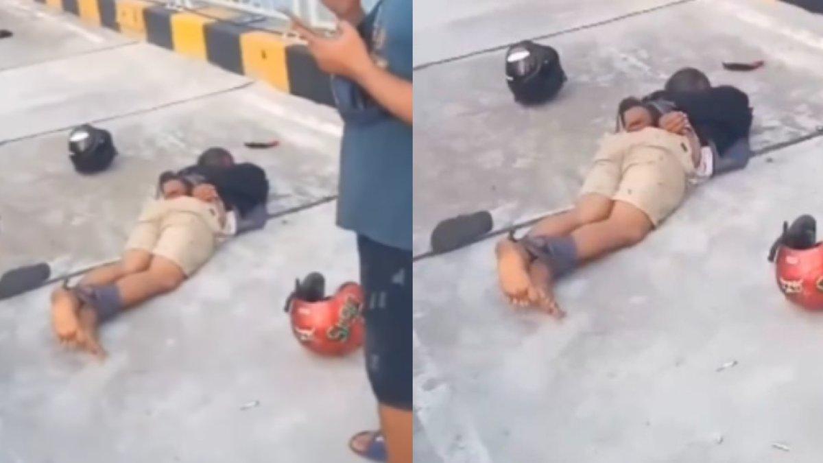 Diduga mencuri motor pria diperlakukan secara sadis