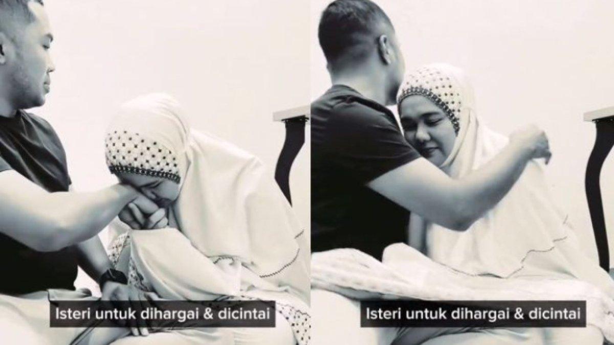 Intip perjuangan TikToker ini dalam menghadapi tumor ganasnya hingga sakaratul maut, sang istri tetap setia menemani meski telah bangkrut.