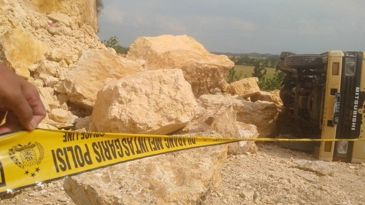 Ilustrasi longsoran tambang.