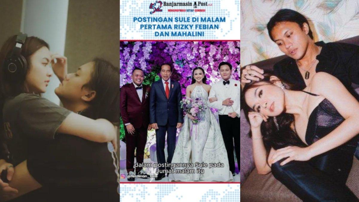 Inilah perbedaan ekspresi Rizky Febian dan Mahalini saat malam pertama setelah resmi menjadi suami istri, diungkap Sule