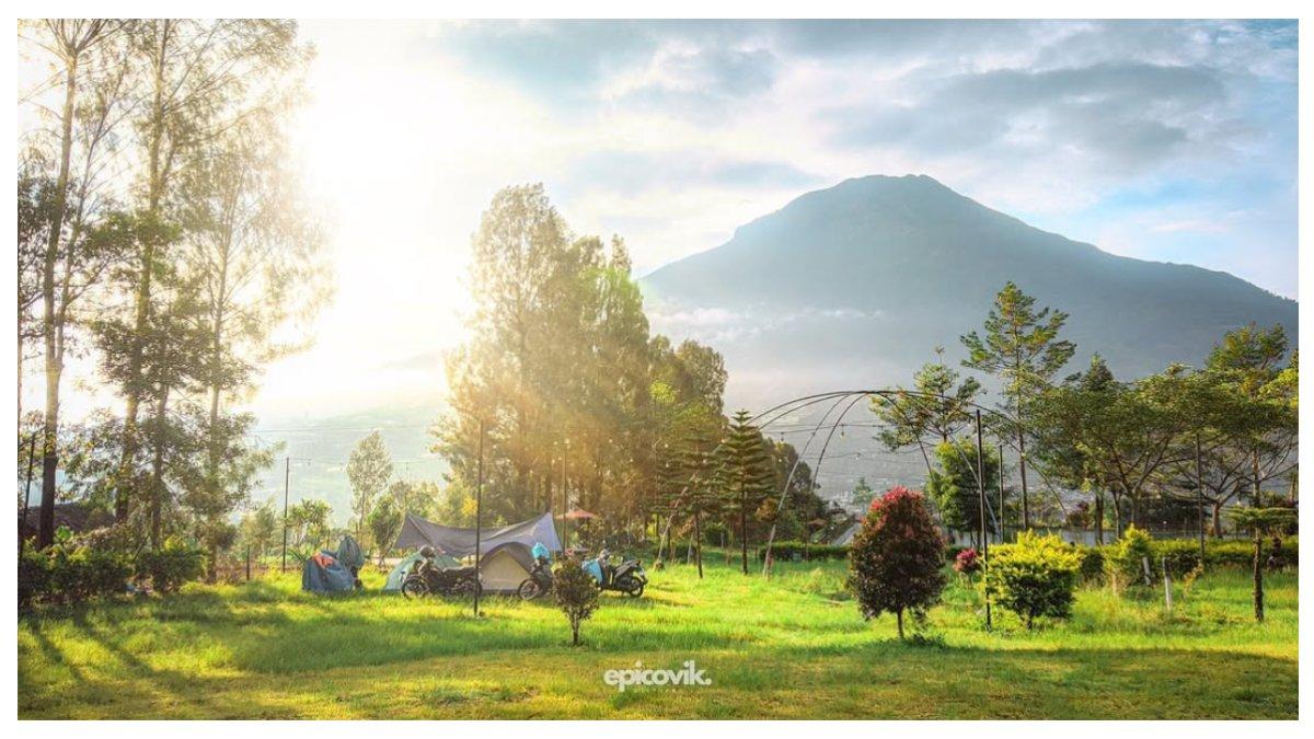Area perkemahan di Embung Kledung