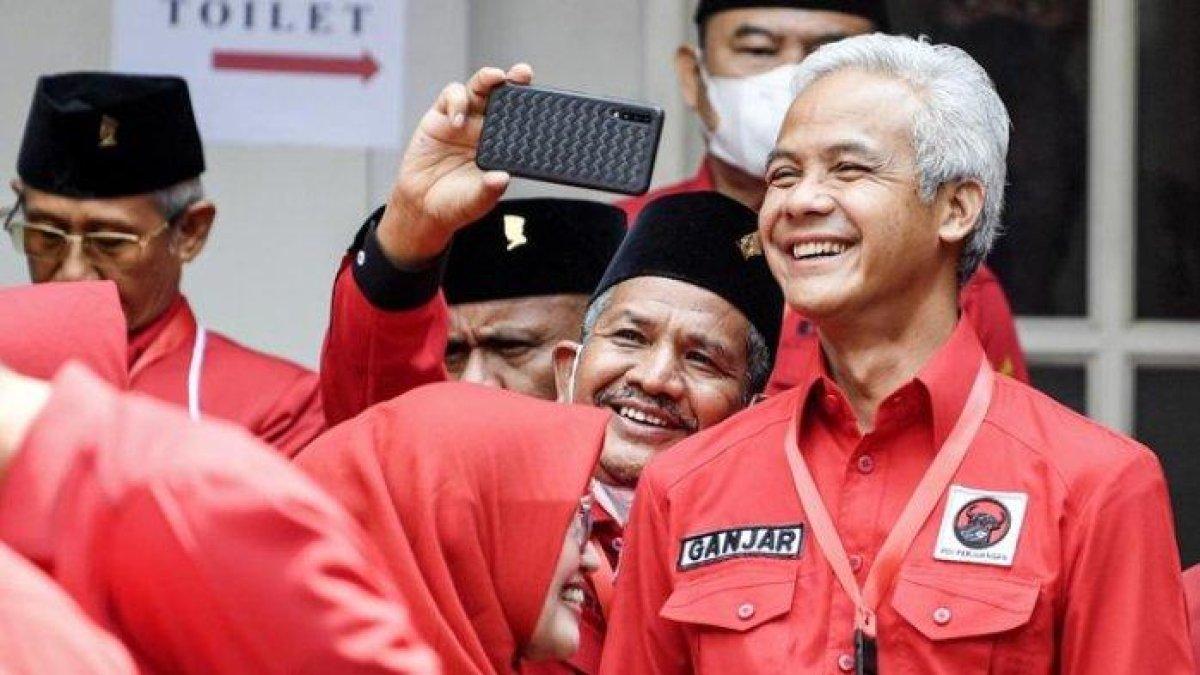 Calon Presiden (Capres) dari kubu PDIP, Ganjar Pranowo.