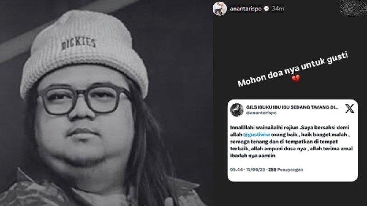 INNALILLAHI! Gusti Irawan Wibowo atau Gusti Wiw Meninggal, IG-nya Dibanjiri Tangis: Ya Allah, Mas!