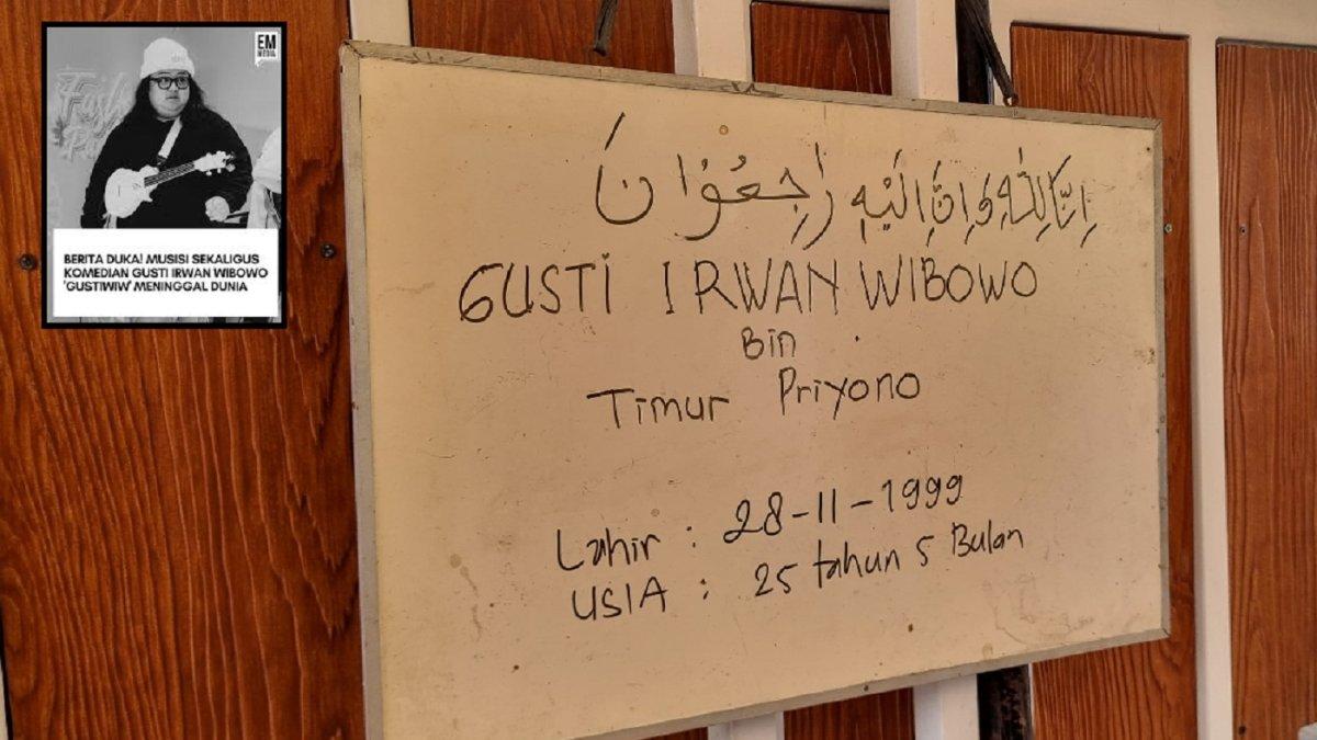 Ini Penampakan Papan Duka Cita Gustiwiw atau Irawan Wibowo, Apa Penyebab Penyiar Gen FM Jakarta Tetiba Meninggal Dunia di Usia Masih 25 Tahun?