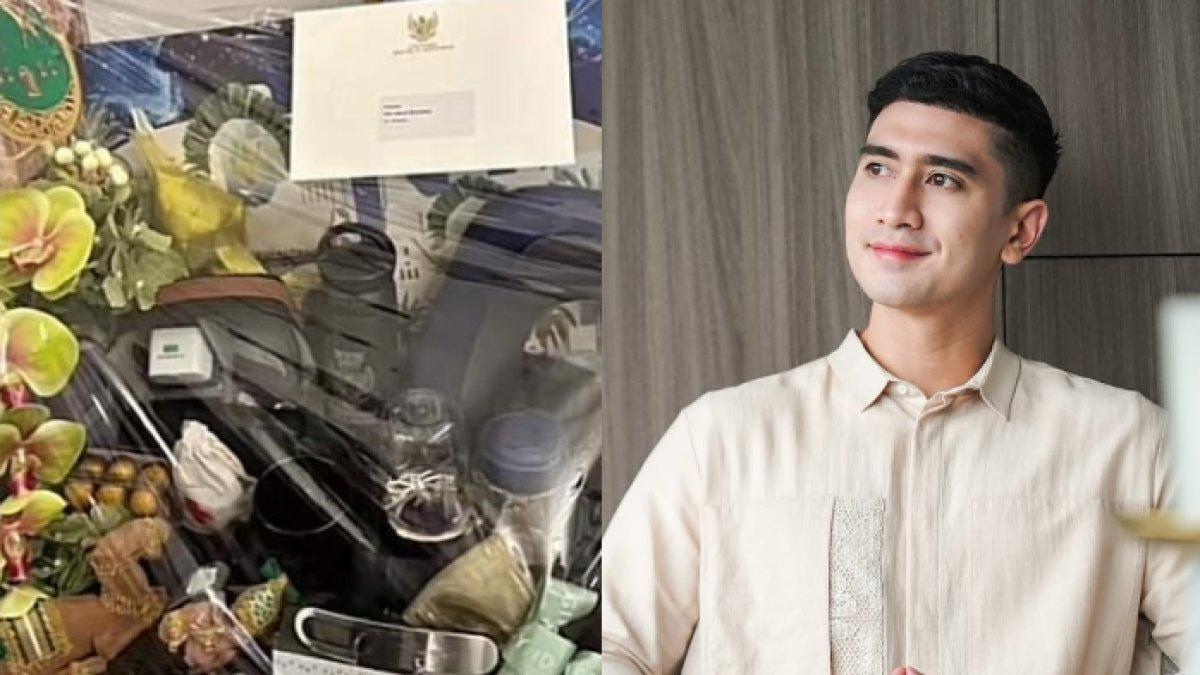 HAMPERS DARI PRABOWO - Potret hampers dari Presiden Prabowo Subianto untuk Verrell Bramasta. Hal tersebut dipamerkan Verrell Bramasta ke Instagram.