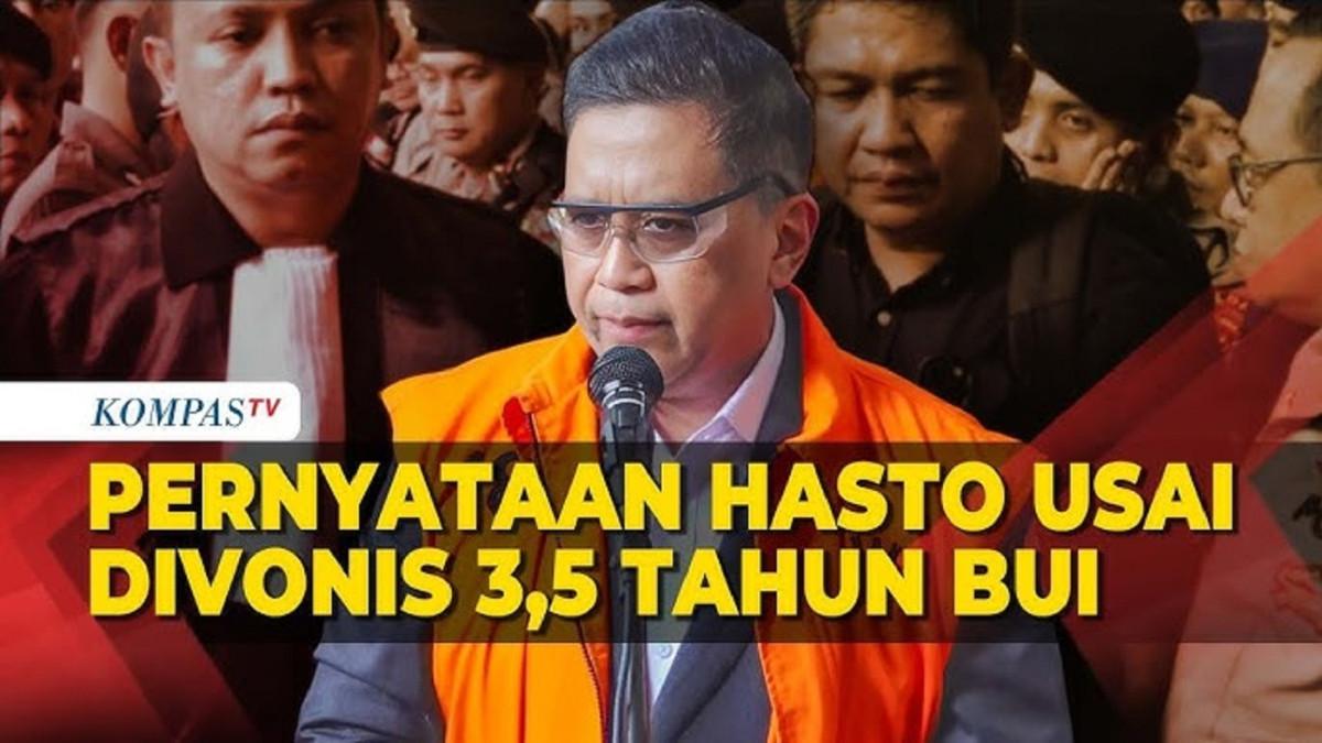 Menunggu Reaksi Megawati dan PDIP, Hasto Kristiyanto Divonis 3,5 Tahun Penjara: Ini adalah Pengadilan Politik
