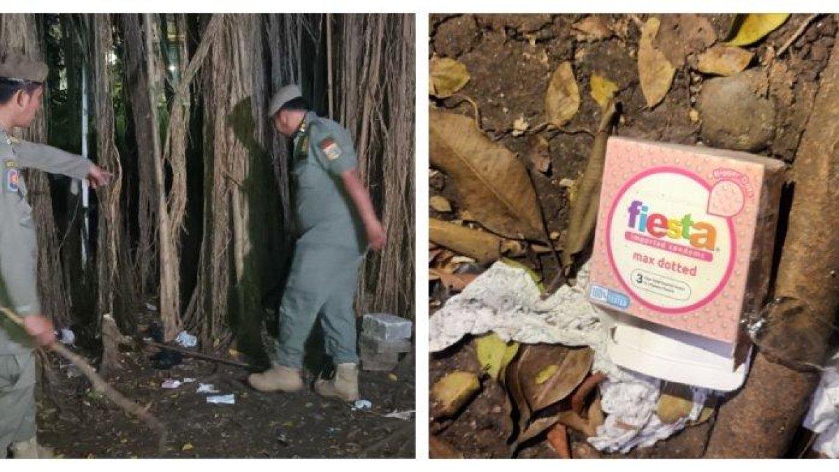 Hutan Kota Cawang jadi sarang mesum kaum LGBT di Jakarta, banyak ditemukan kondom.