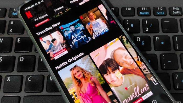 Ilustrasi aplikasi Netflix.