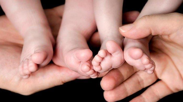 Ilustrasi bayi kembar