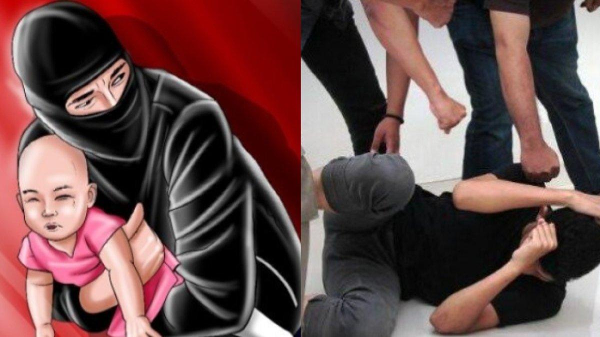 ILUSTRASI bayi satu tahun diculik pria tak dikenal, pelaku diamuk warga, motor dibakar.