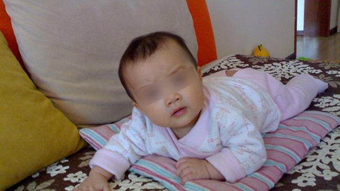 Ilustrasi bayi sehat sebelum diare gegara diberi bubur neneknya