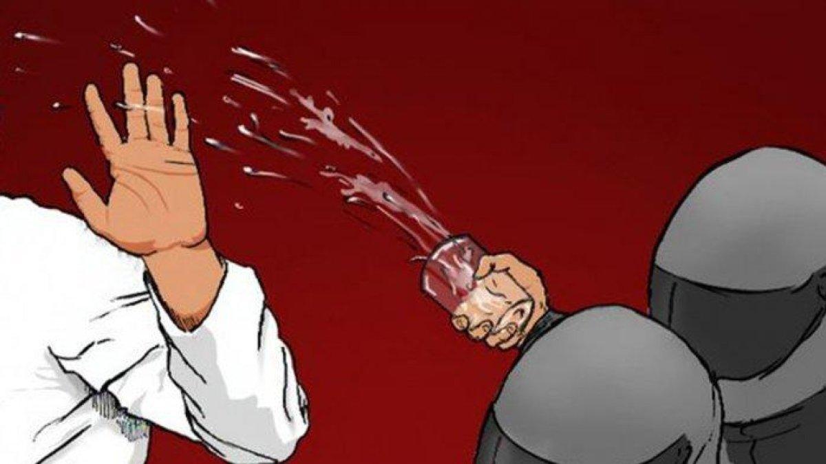 ILUSTRASI Disiram Air Keras