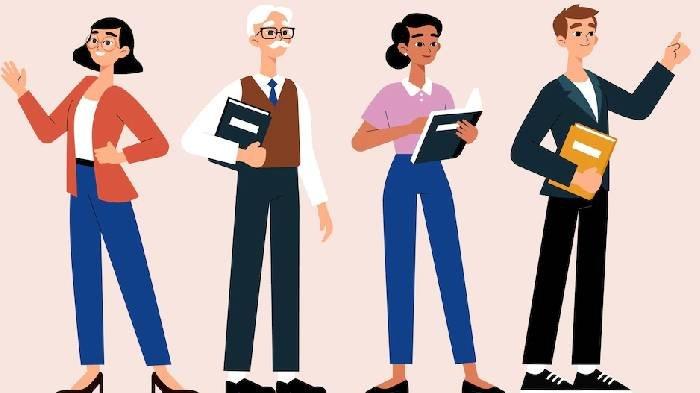 Ilustrasi guru, soal dan kunci jawaban Modul 2 Merdeka Belajar nomor 1-12