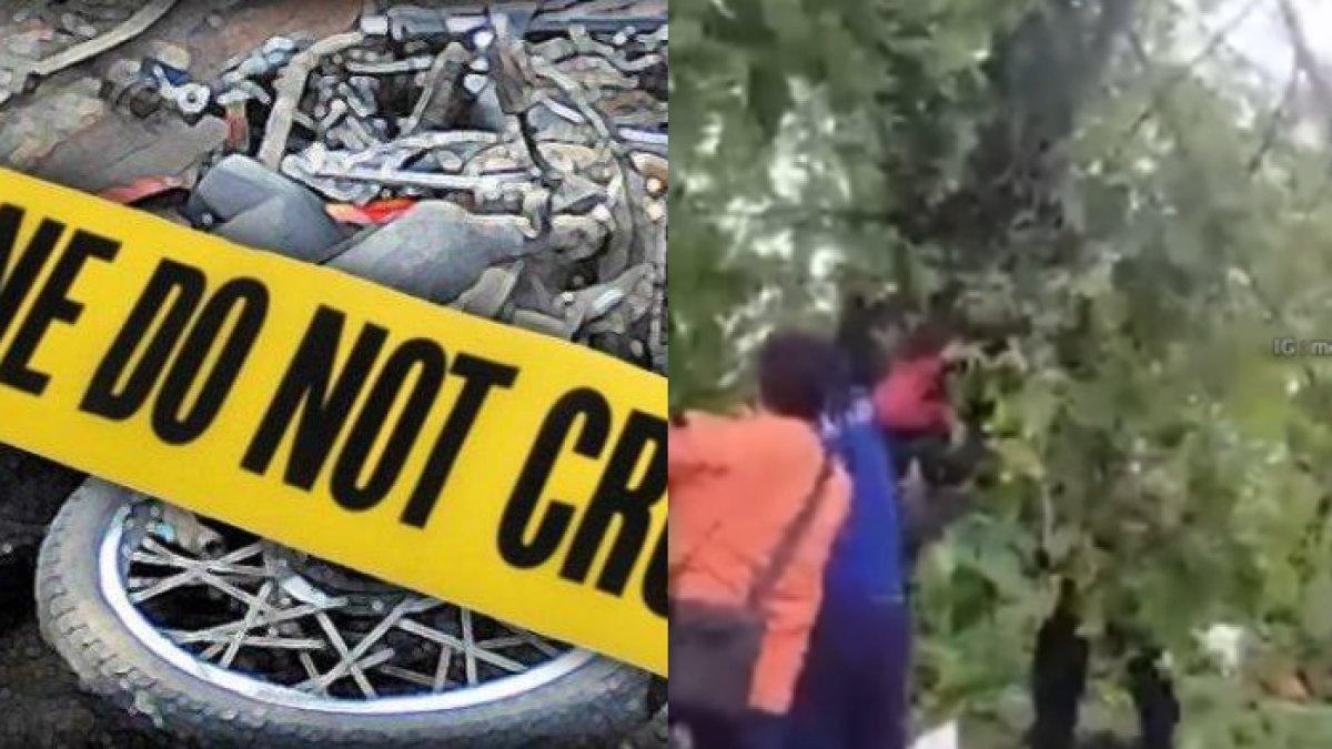 Ilustrasi kecelakaan sepeda motor masuk jurang