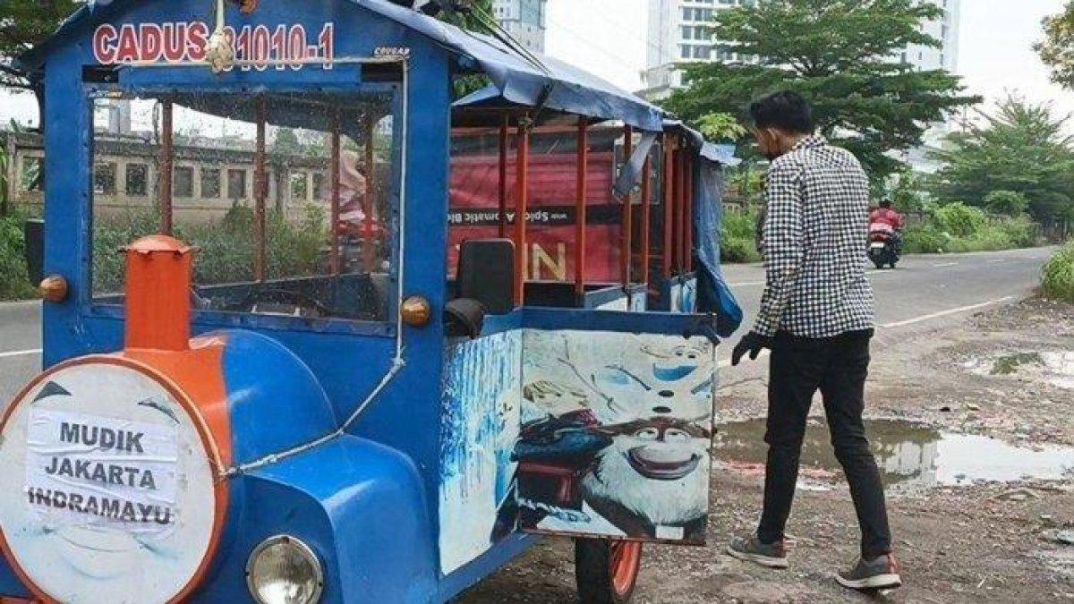 Ilustrasi kereta kelinci.