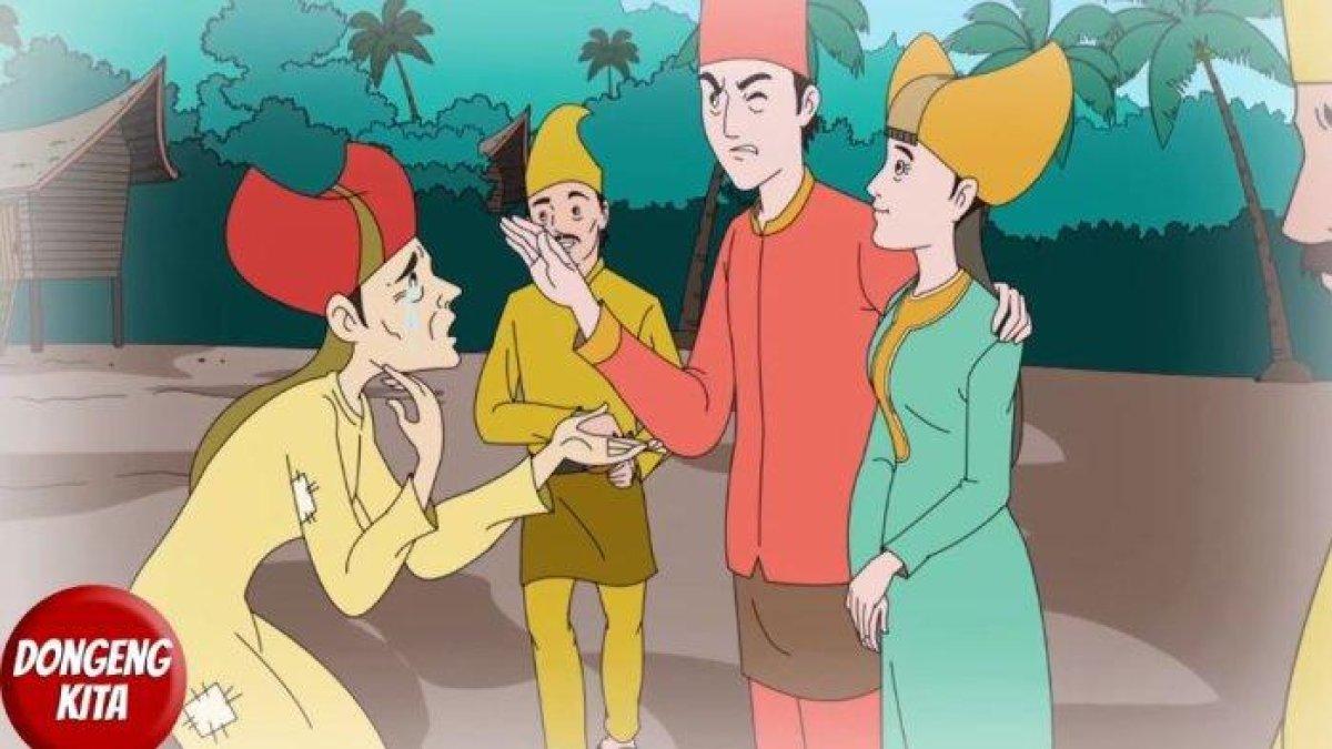 ILUSTRASI Malin Kundang, si anak durhaka.