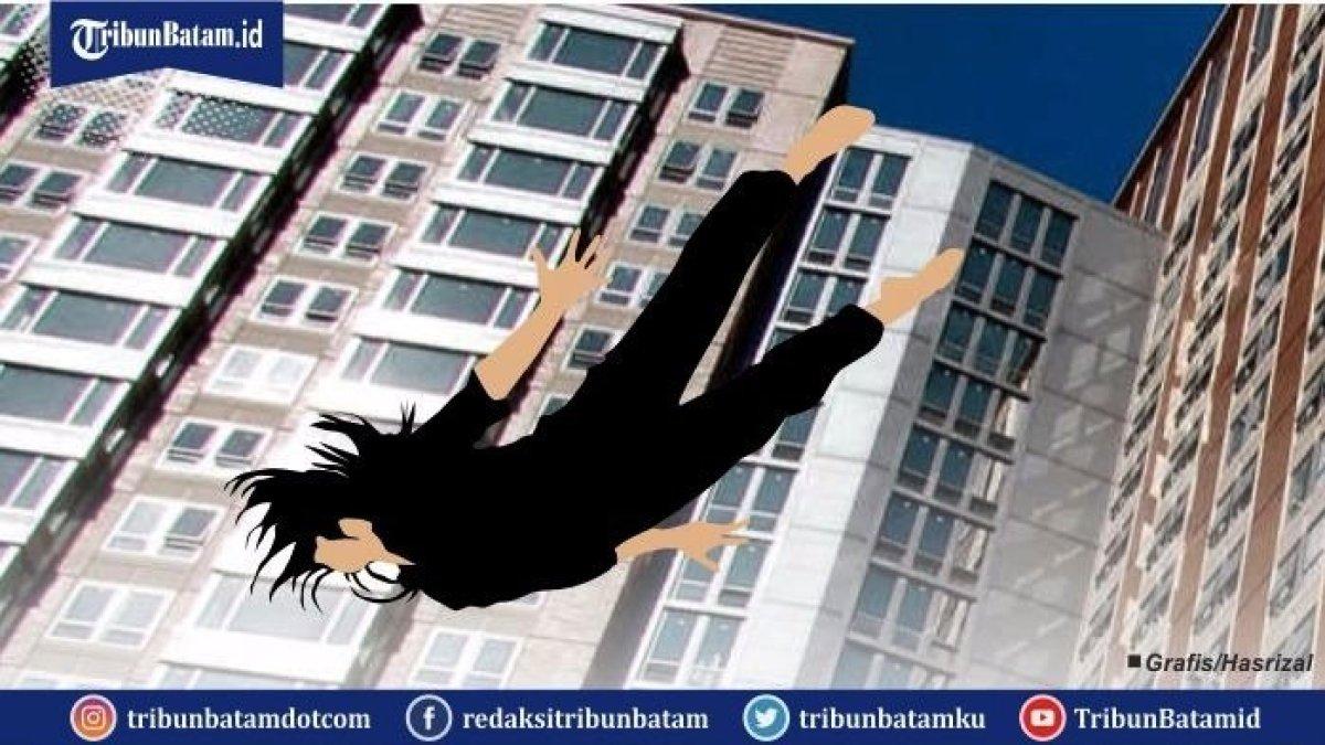 ILUSTRASI orang hendak melakukan bunuh diri, terjun dari ketinggian