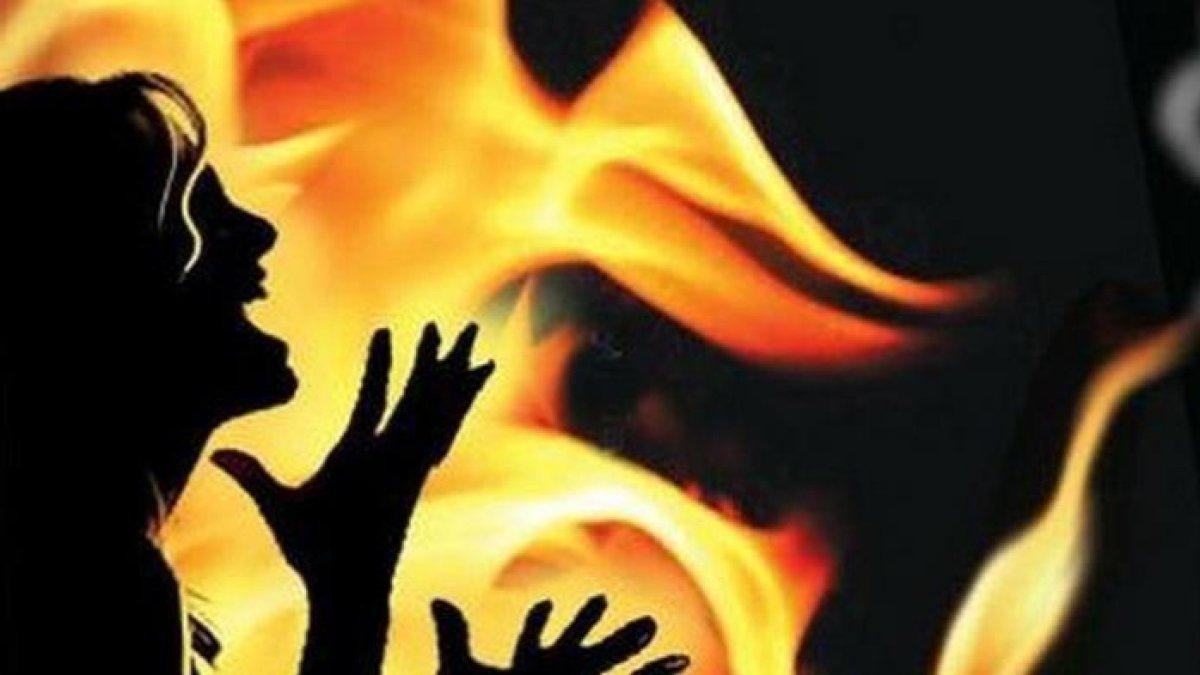 ILUSTRASI suami bakar istri.