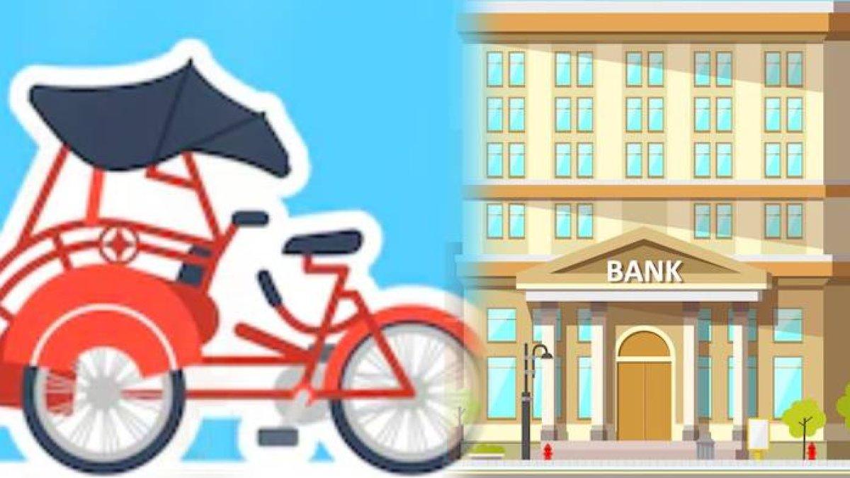 Ilustrasi tukang becak sukses mengumpulkan pundi-pundi rupiah