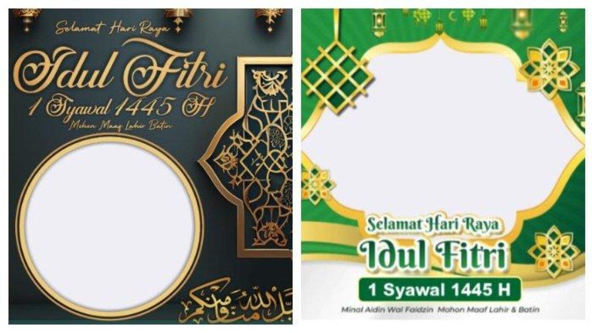 Ilustrasi Twibbon Idul Fitri 2024.