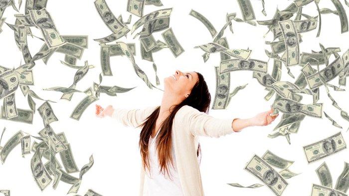 Ilustrasi bergelimang harta