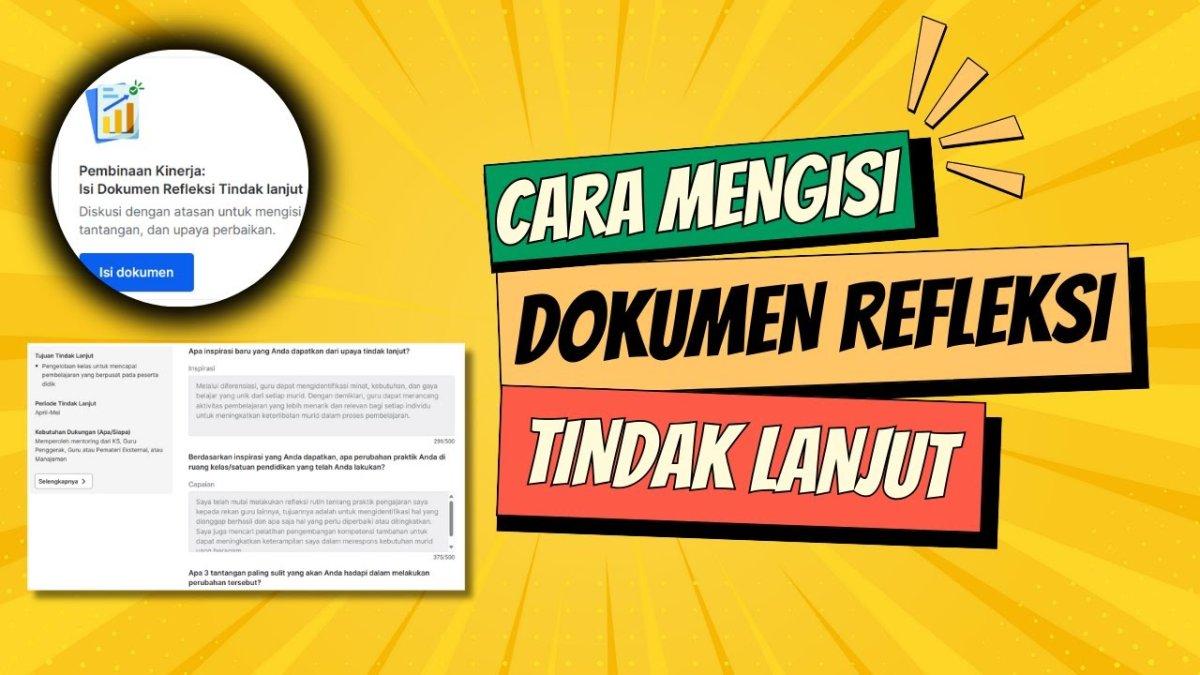 Lima contoh jawaban terpat dari soal 'Apa inspirasi baru yang Anda dapatkan dari upaya tindak lanjut?'
