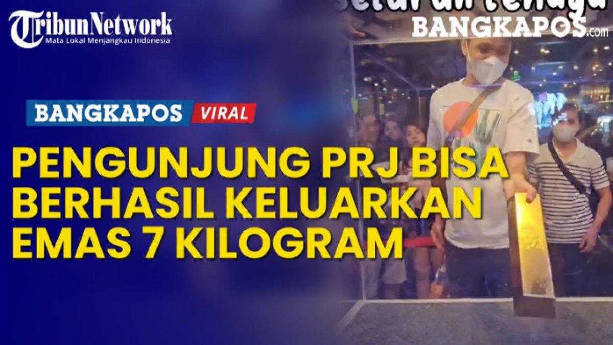 Iseng main game di PRJ, pemuda ini berhasil keluarkan emas batangan 7 kg, namun hadiahnya 1 gram