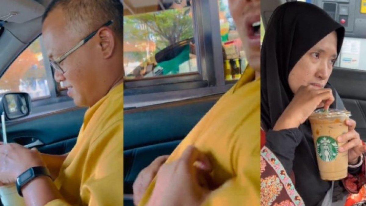 Istri marah suami rayu pelayan wanita saat beli minum